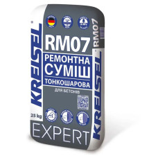 Ремонтна суміш тонкошарова для бетонів  Kreisel RМ07 (25 кг)