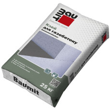 Клейова суміш для мурування газобетонних блоків Baumit GasBetonKleber 25 кг