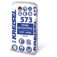 Штукатурка ручна старт+фініш  гіпсова  5-60 мм KREISEL 573 (25 кг)