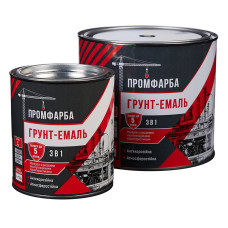 Грунт-емаль 3 в 1 жовтий ПРОМФАРБА (50 кг)