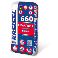 Шпаклівка вапняна моделююча фінішна 1-5 мм KREISEL 660 (25 кг)