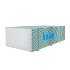 Гіпсокартон вологостійкий Кнауф (Knauf) ГКПВ, 12.5*1200*2000мм