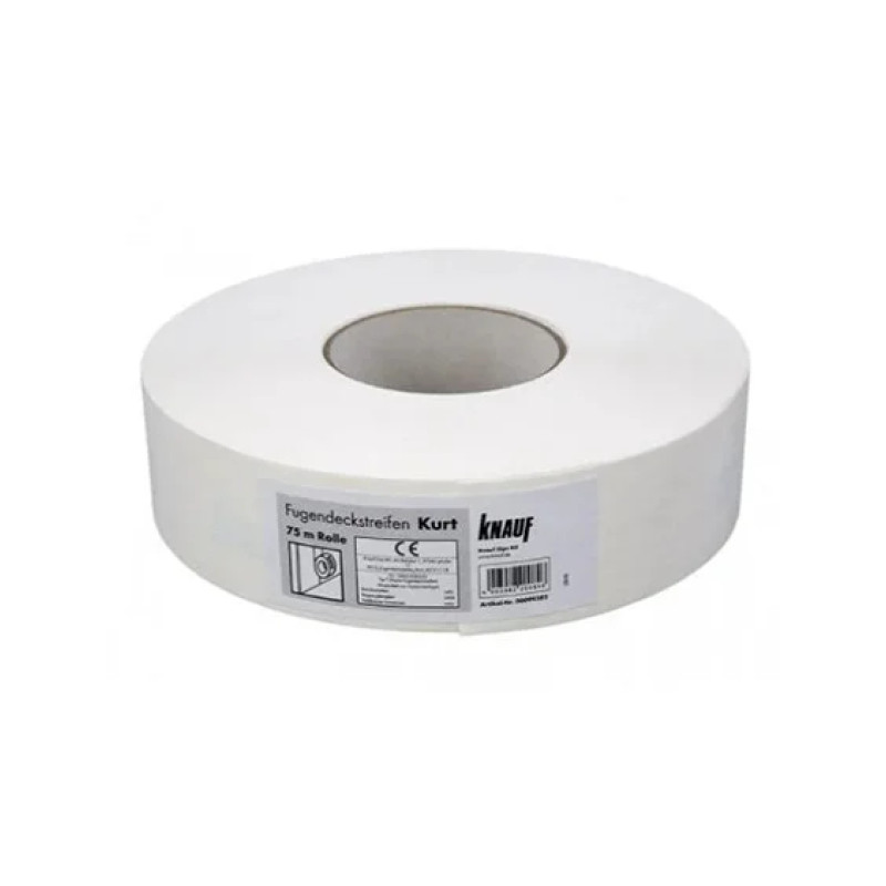 Паперова стрічка для швів Кнауф Курт ГКП (рулон 75м)