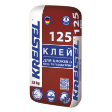 Суміш для мурування та шпаклювання  газоблоків та піноблоків 1-3 мм KREISEL 125 (25 кг)
