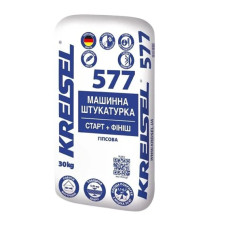 Штукатурка машинна старт+фініш гіпсова 5-30 мм KREISEL 577 (30 кг)
