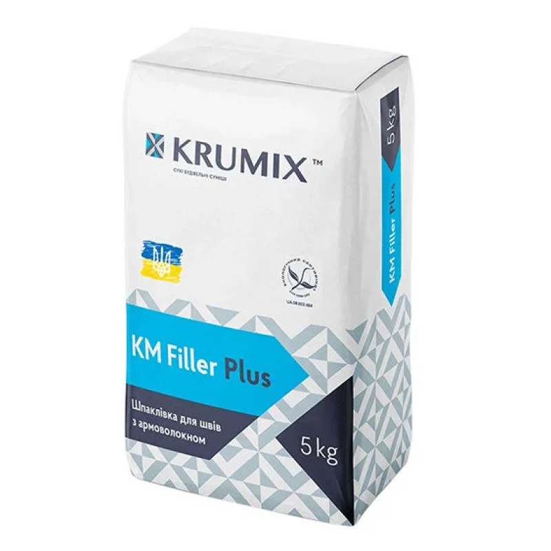 Шпаклівка гіпсова Крумікс (Krumix) КМ Filler Plus, 5кг