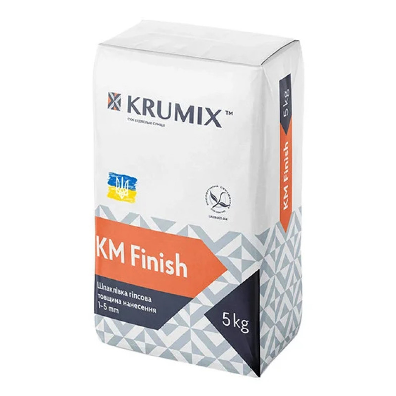 Шпаклівка гіпсова Крумікс (Krumix) КМ Finish, 5кг