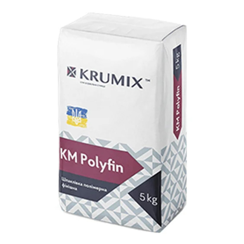 Шпаклівка полімерна Крумікс (Krumix) КМ Polyfin, 5кг