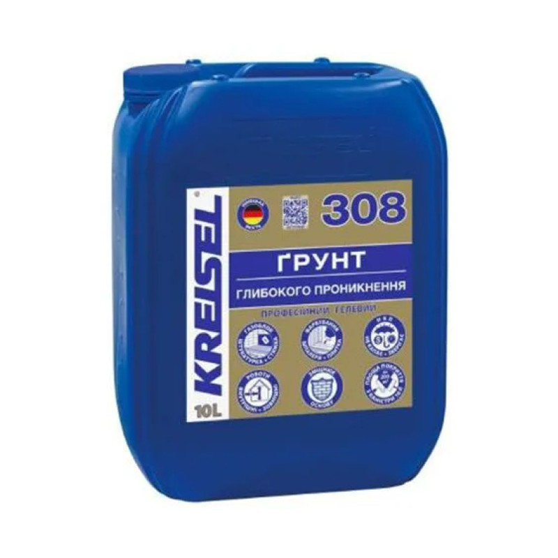 Грунтівка глибокопроникна гелева Крейзель (Kreisel) 308, 10л