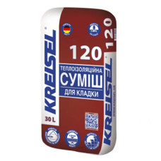 Суміш теплоізоляційна для кладки керамічних блоків піно- та газобетону 5-12 мм  KREISEL 120 (30 кг)